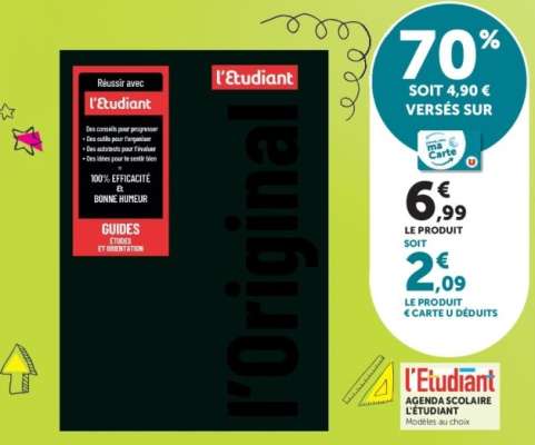 L'ETUDIANT Agenda scolaire