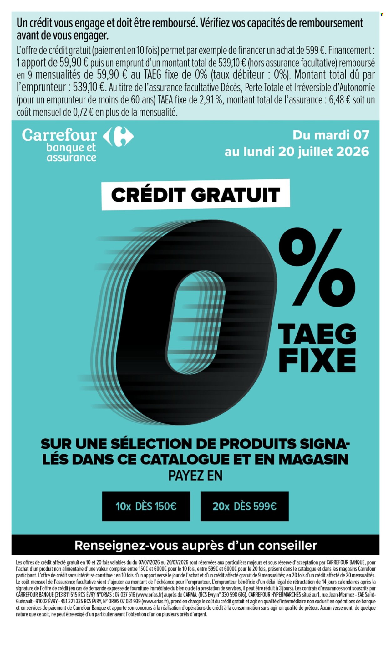 Catalogue Carrefour Hypermarchés - 07.07.2026 - 20.07.2026. Page 20
