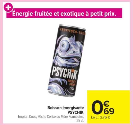 Boisson énergisante PSYCHIK