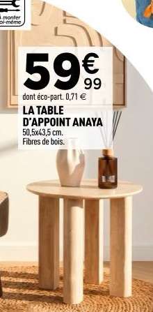 LA TABLE D'APPOINT ANAYA