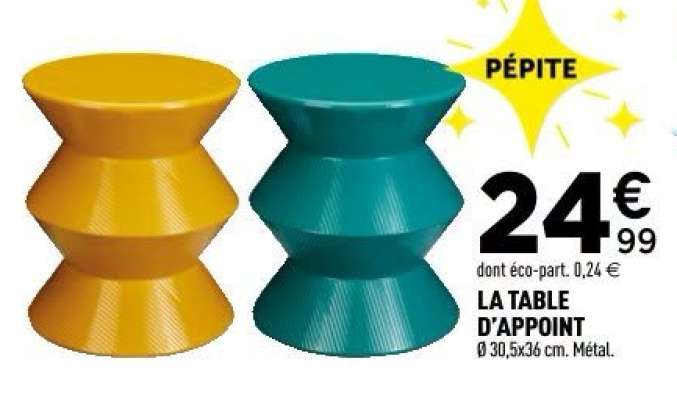 LA TABLE D'APPOINT