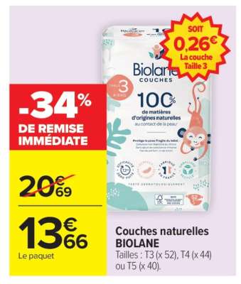 Couches Naturelles BIOLANE