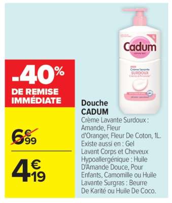 DOUCHE “CADUM”