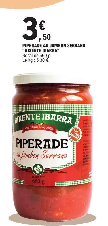PIPERADE AU JAMBON SERRANO “BIXENTE IBARRA”