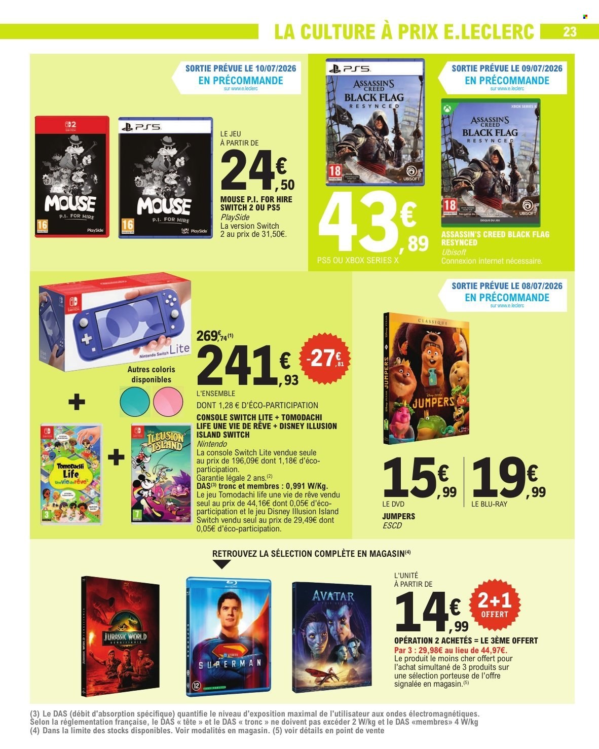 Catalogue E.Leclerc - 07.07.2026 - 18.07.2026. Page 23