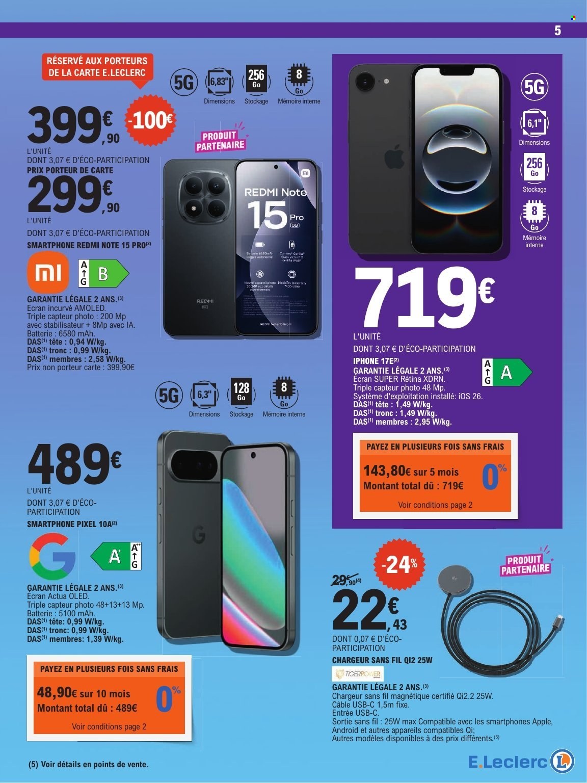Catalogue E.Leclerc - 07.07.2026 - 18.07.2026. Page 5