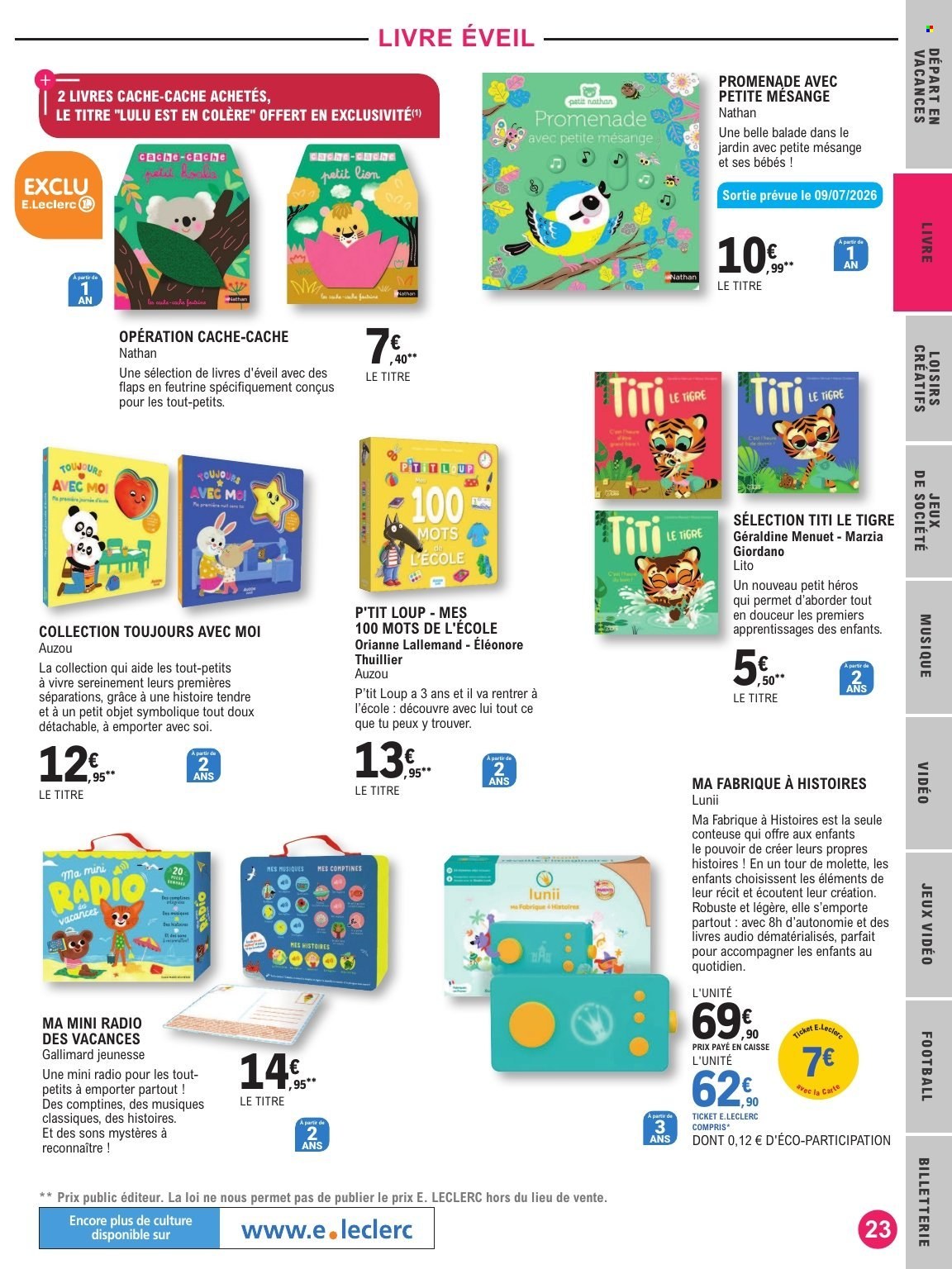 Catalogue E.Leclerc - 07.07.2026 - 25.07.2026. Page 23