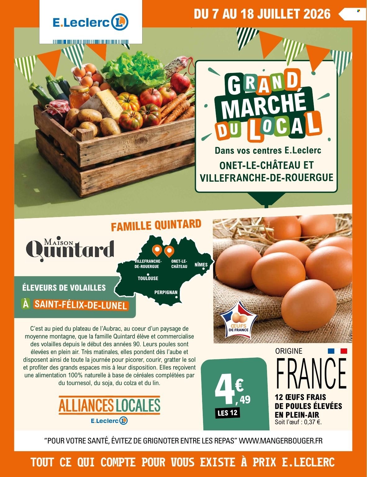 Catalogue E.Leclerc - 07.07.2026 - 18.07.2026. Page 1