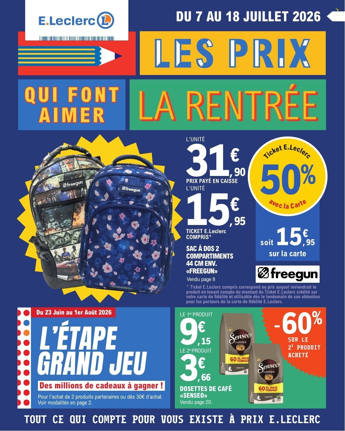Catalogue E.Leclerc - 07.07.2026 - 18.07.2026. Page 1