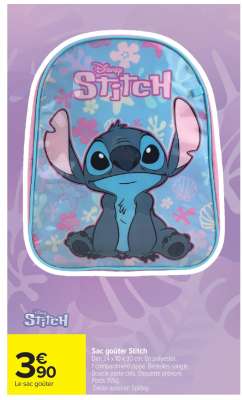 Sac goûter Stitch