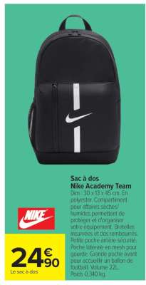 Sac À Dos Nike Academy Team