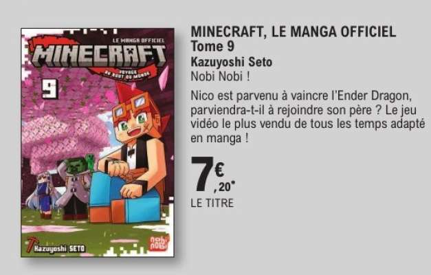MINECRAFT, LE MANGA OFFICIEL Tome 9