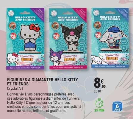 FIGURINES A DIAMANTER HELLO KITTY ET FRIENDS