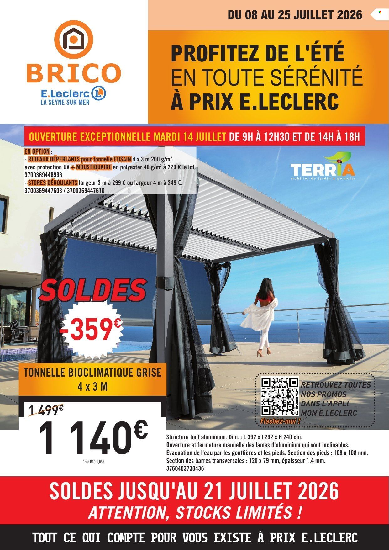 Catalogue E.Leclerc - 08.07.2026 - 25.07.2026. Page 1
