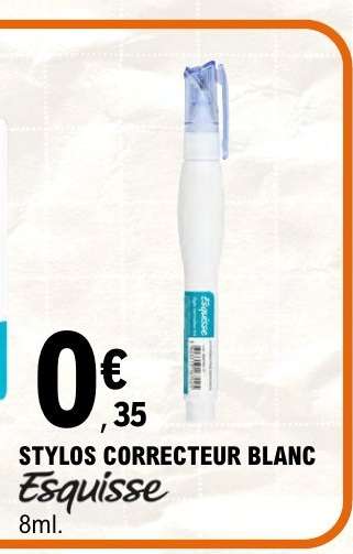 STYLOS CORRECTEUR BLANC