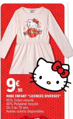 ROBE ENFANT "LICENCES DIVERSES"