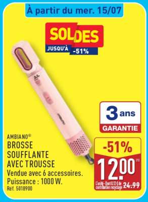 AMBIANO® BROSSE SOUFFLANTE AVEC TROUSSE