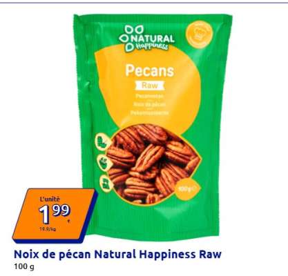 Noix de pécan Natural Happiness Raw