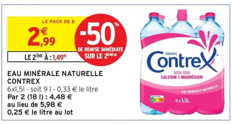 Eau Minérale Naturelle Contrex
