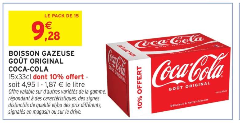BOISSON GAZEUSE GOÛT ORIGINAL COCA-COLA