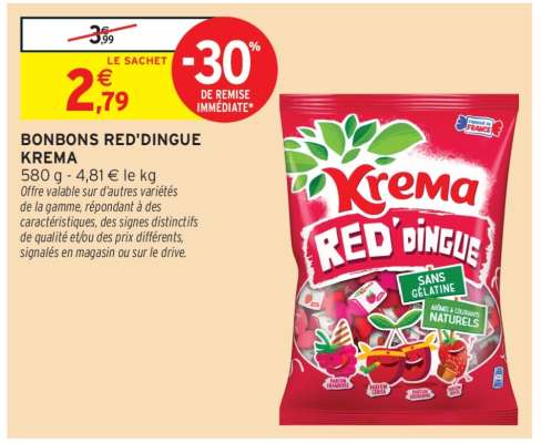Bonbons Red'dingue Krema