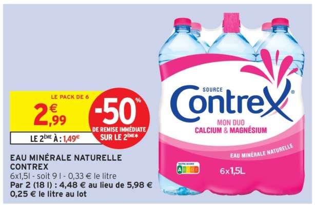 Eau Minérale Naturelle Contrex
