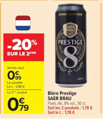 Bière Prestige SAER-BRAU