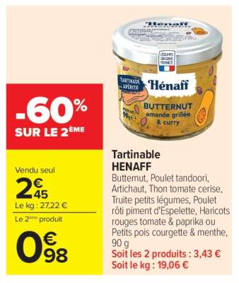 Tartinable HENAFF