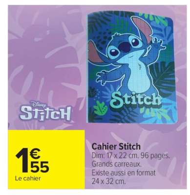 Cahier STITCH