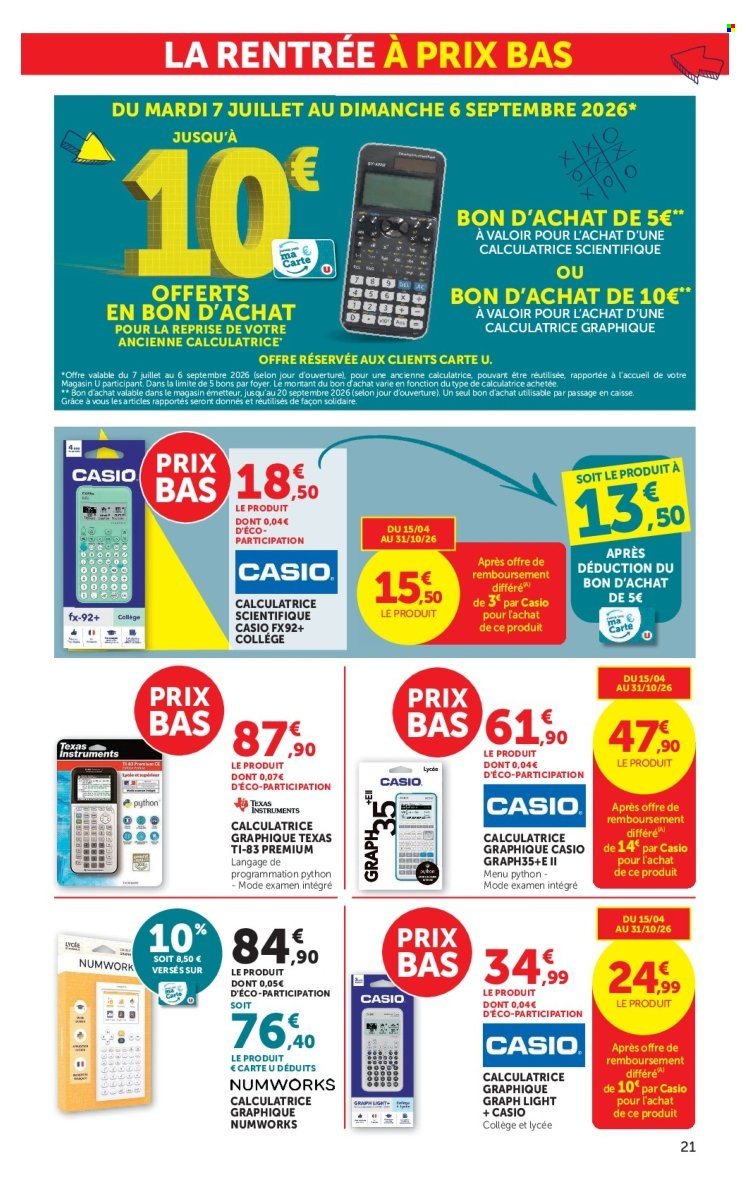 Catalogue SUPER U - 15.07.2026 - 09.08.2026. Page 21