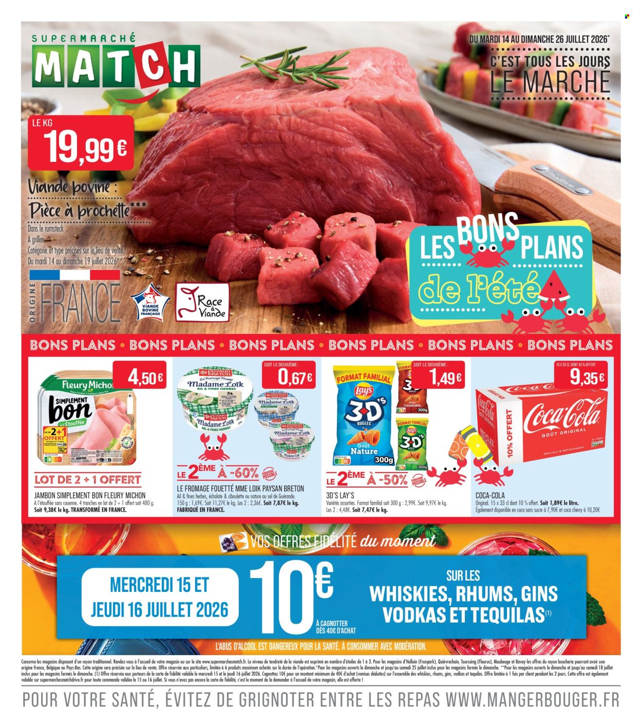 Catalogue Supermarché Match - 14.07.2026 - 26.07.2026. Page 1