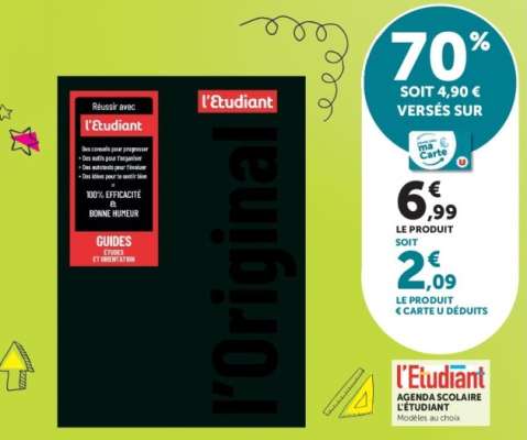 Agenda scolaire L’ÉTUDIANT