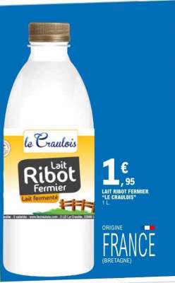 Lait Ribot Fermier "Le Craulois"