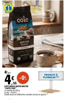 Café moulu Matin Breton CAFÉS COÏC