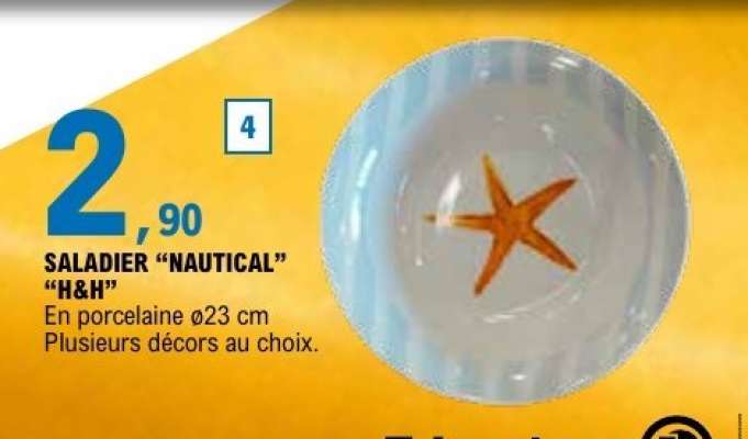 SALADIER “NAUTICAL” “H&H”