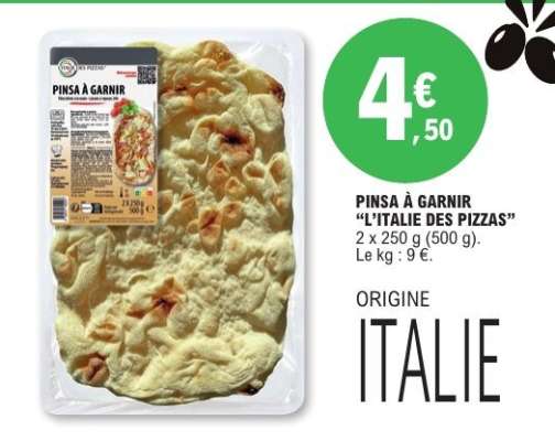 Pinsa à Garnir "L'Italie des Pizzas"