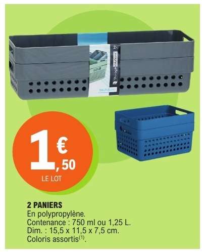 2 PANIERS