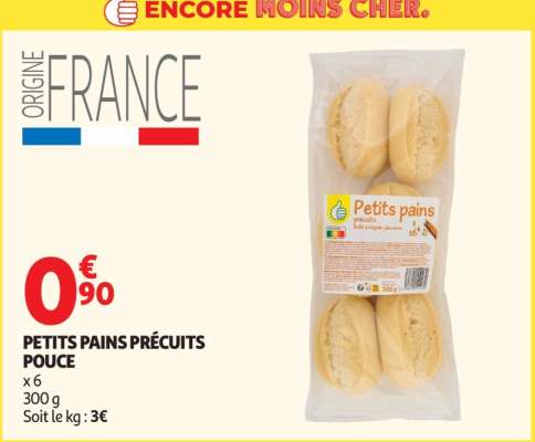 PETITS PAINS PRÉCUITS POUCE