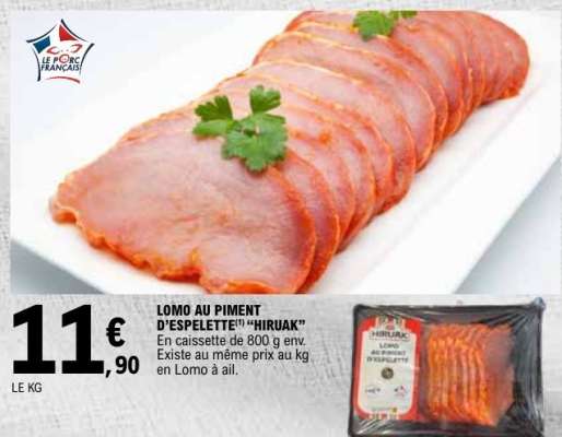 LOMO AU PIMENT D'ESPELETTE® “HIRUAK”