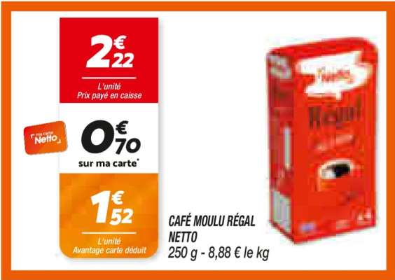 Café Moulu Régal Netto