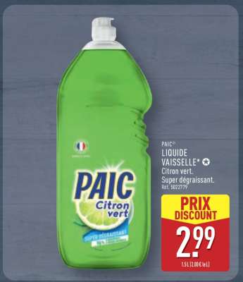 PAIC Liquide vaisselle