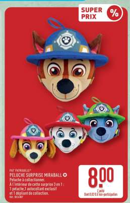 PAT PATROUILLE® PELUCHE SURPRISE MIRABALL