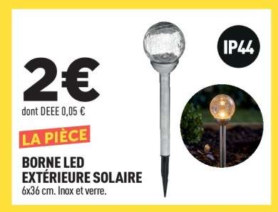 BORNE LED EXTÉRIEURE SOLAIRE