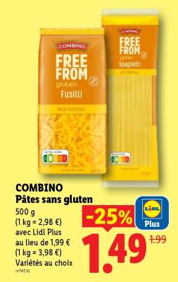 COMBINO Pâtes sans gluten