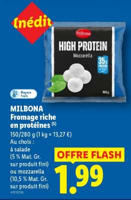 MILBONA Fromage riche en protéines
