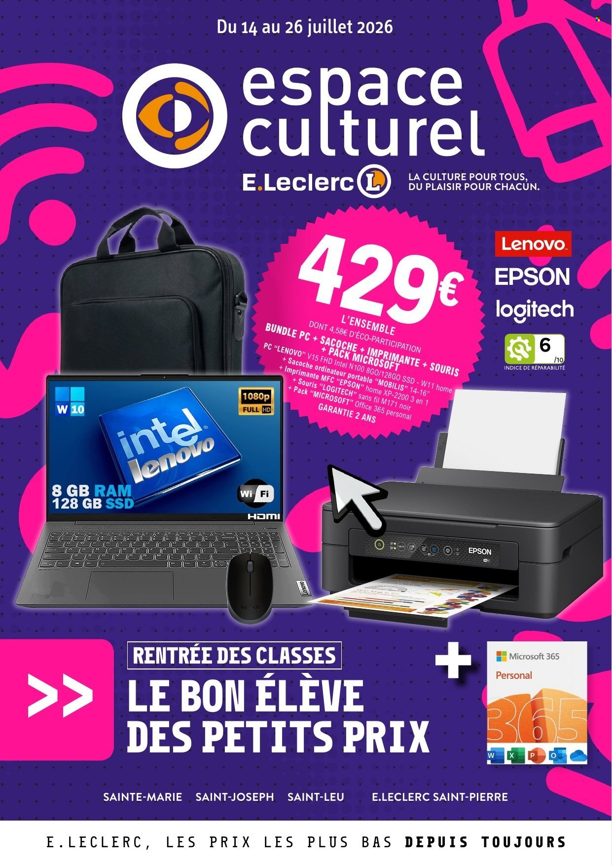 Catalogue E.Leclerc - 14.07.2026 - 26.07.2026. Page 1