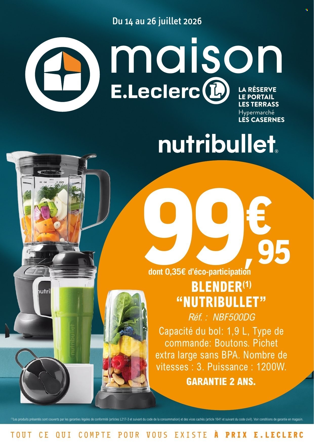 Catalogue E.Leclerc - 14.07.2026 - 26.07.2026. Page 1