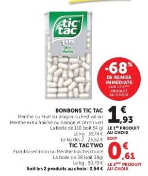 Bonbons Tic Tac