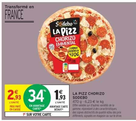 LA PIZZ CHORIZO SODEBO