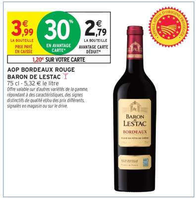 AOP Bordeaux Rouge 'Baron de Lestac'